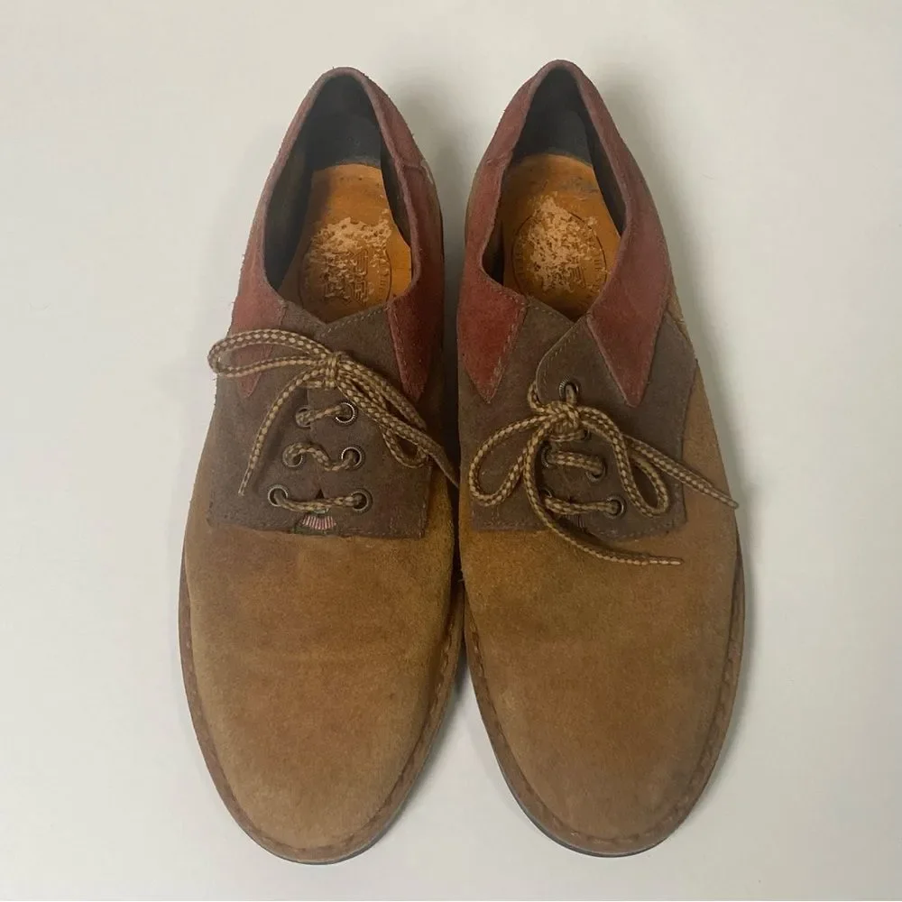 Rivers Australian Air Force Rocker Sole Suede Leather Oxford Shoes Men's Size 10